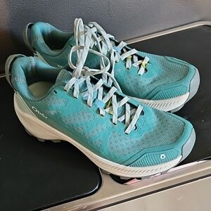 New Showroom Sample Oboz Footwear Katabatic LT Low Alpine Lake Green Size 7